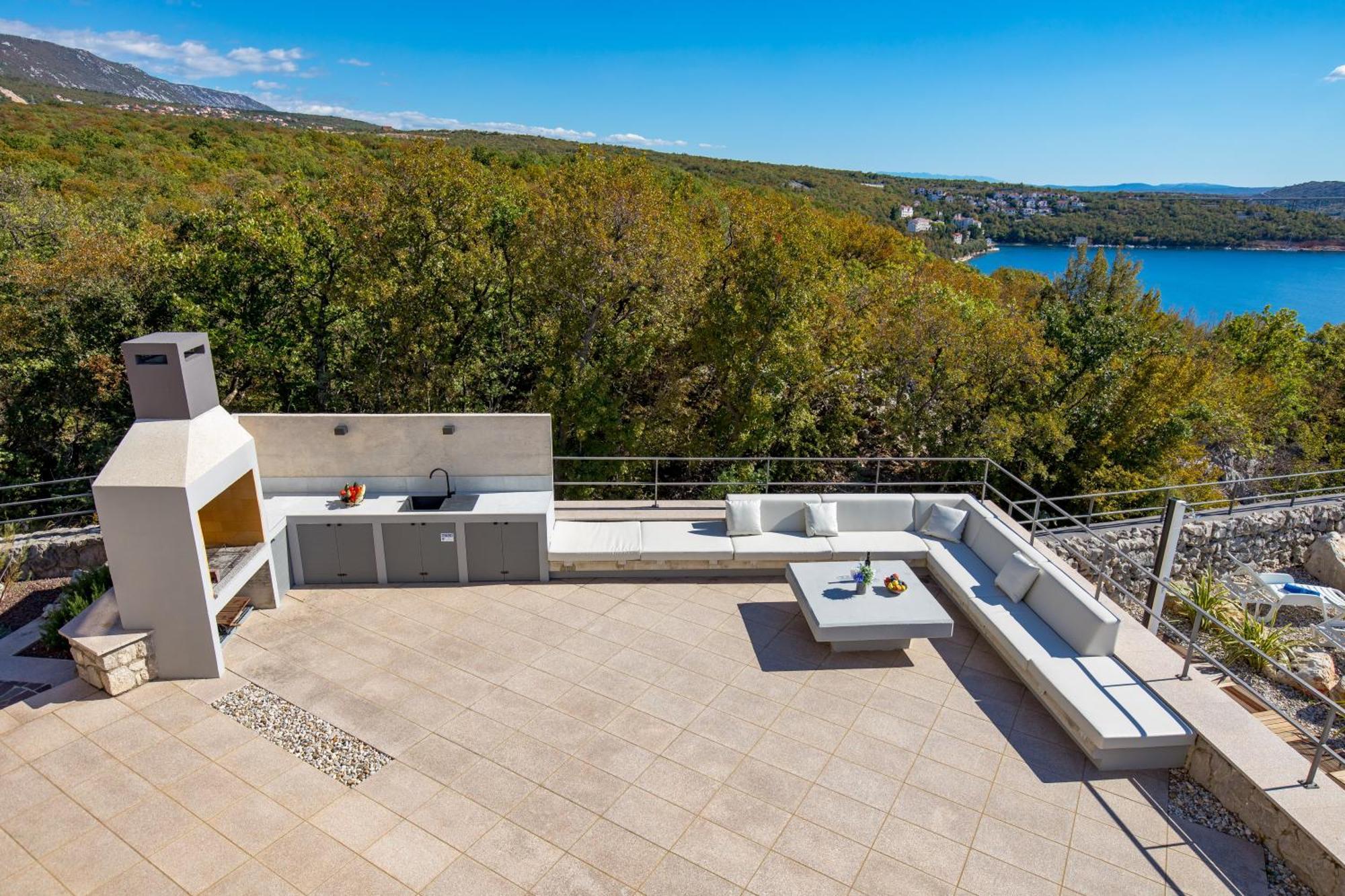Luxury Villa Ostro With Pool & Krk Bridge View Kraljevica Exterior foto